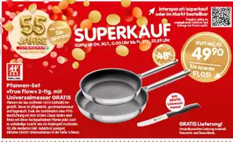 Interspar Pfannen-Set True Flow Angebot