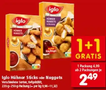 Interspar Iglo Hühner Sticks Angebot