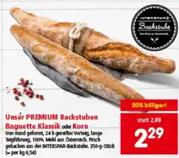 Interspar Unser premium backstuben baguette klassik Angebot