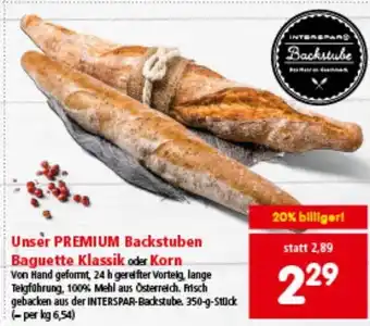 Interspar Unser premium backstuben baguette klassik Angebot