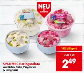 Interspar Spar msc heringssalate Angebot