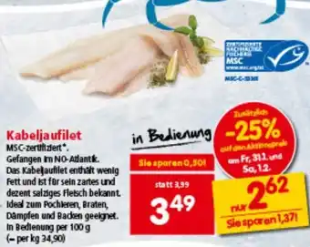 Interspar Kabeljaufilet Angebot