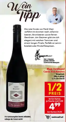 Interspar Mayr Ferdinand Cuvée Rot Reserve Angebot