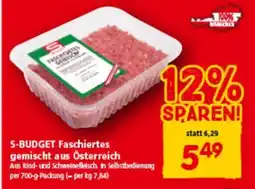 Interspar S-budget faschiertes gemischt aus österreich Angebot