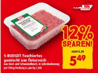 Interspar S-budget faschiertes gemischt aus österreich Angebot