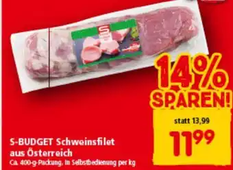 Interspar S-budget schweinsfilet aus österreich Angebot