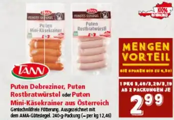 Interspar Puten Debreziner, Puten Rostbratwurstel Angebot