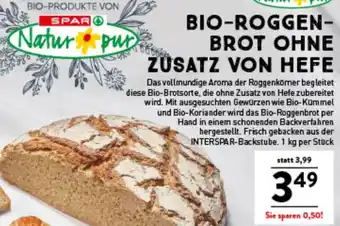 Interspar BIO-ROGGEN- BROT OHNE ZUSATZ VON HEFE Angebot