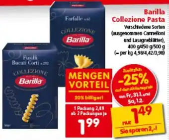 Interspar Barilla Collezione Pasta Angebot