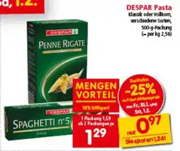 Interspar DESPAR Pasta Klassik oder Volkom, Angebot