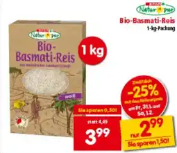 Interspar Natur pur Bio-Basmati-Reis Angebot