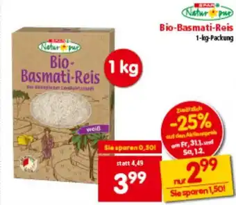 Interspar Natur pur Bio-Basmati-Reis Angebot