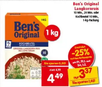 Interspar Ben's Original Langkornreis Angebot