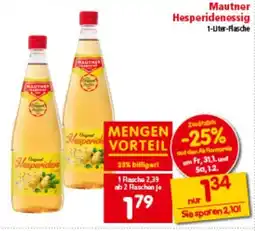 Interspar Mautner Hesperidenessig Angebot