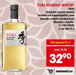 Interspar TOKI BLENDED WHISKY Angebot