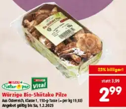 Interspar Würzige Bio-Shiitake Pilze Angebot