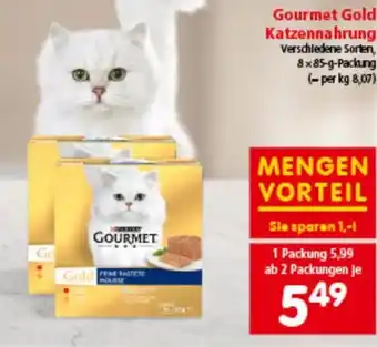 Interspar Gourmet Gold Katzennahrung Angebot