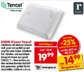 Interspar Rubin kissen tencel Angebot