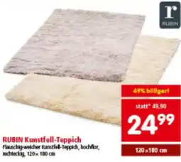 Interspar Rubin kunstfell-teppich Angebot