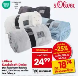 Interspar s.Oliver Kuschelsoft-Decke Angebot