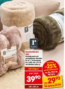 Interspar Kuscheldecke XXL Angebot