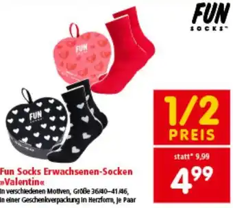 Interspar Fun Socks Erwachsenen Socken Valentin Angebot