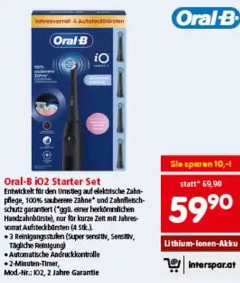 Interspar Oral-B i02 Starter Set Angebot