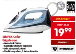 Interspar Simpex color bügeleisen Angebot