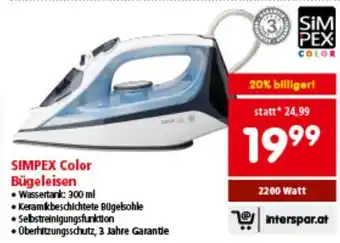 Interspar Simpex color bügeleisen Angebot