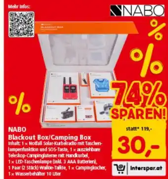 Interspar NABO Blackout Box/Camping Box Angebot