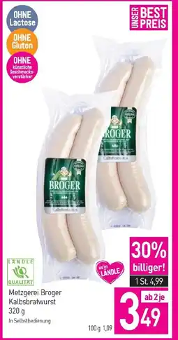 Sutterlüty Metzgerei Broger Kalbsbratwurst Angebot