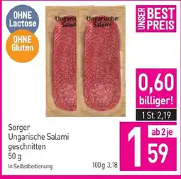 Sutterlüty Sorger Ungarische Salami geschnitten Angebot