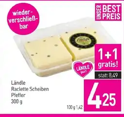 Sutterlüty Ländle Raclette Scheiben Pfeffer Angebot