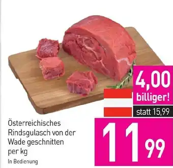 Sutterlüty Österreichisches Rindsgulasch von der Wade geschnitten Angebot