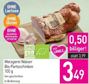 Sutterlüty Metzgerei Walser Bio Partyschinken Angebot