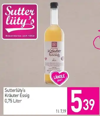 Sutterlüty Sutterlüty's Kräuter Essig Angebot