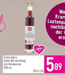 Sutterlüty Sutterlüty's Apfel-Birnen Essig mit Himbeeren Angebot