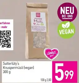 Sutterlüty Sutterlüty's Knuspermüsli (vegan) Angebot