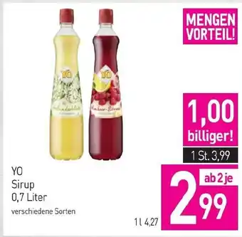 Sutterlüty YO Sirup Angebot