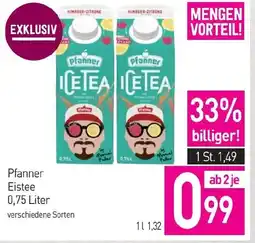 Sutterlüty Pfanner Eistee Angebot