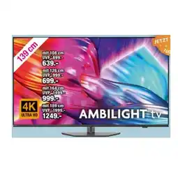 Red Zac 139 cm Ultra HD Ambilight TV 55PUS8909/12 RED ZAC Angebot