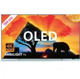 Red Zac 194 cm Ultra HD OLED Ambilight TV 77OLED759/12 UVP 3999,00 € RED ZAC Angebot