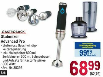 Metro Stabmixer Advanced Pro Angebot