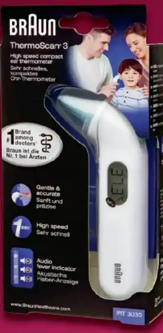 Metro IR-Fieberthermometer ThermoScan3 IRT3030 Angebot