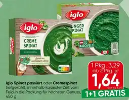 Spar Iglo Spinat Passiert Angebot