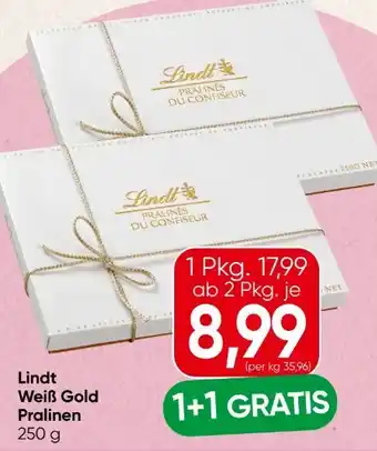 Spar Lindt Pralinen Gold Weiß Angebot