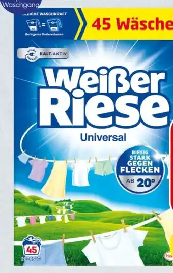 Spar Weißer Riese Vollwaschmittel Pulver Angebot