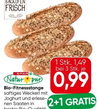 Eurospar Spar Natur pur Bio Fitnessstange Angebot