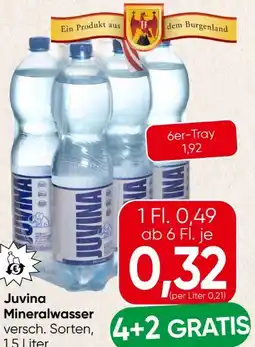 Spar Juvina Mineralwasser Angebot