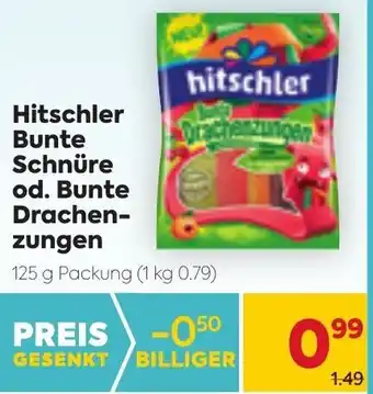Billa Hitschler Bunte Schnüre Od. Bunte Drachen Zungen 125 g Angebot